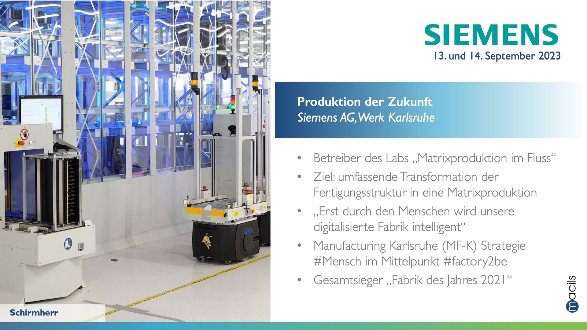 Lernreise "Produktion der Zukunft" Siemens