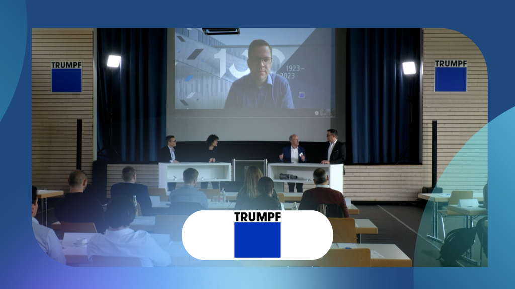 Best Practice: Q&A über SYNCHRO Geschichte - Mission GEMBA, Smart Factory TRUMPF Ditzingen, Klimastrategie TRUMPF