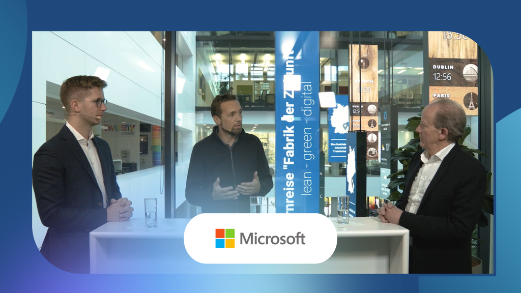 Best Practice: Eine Denkfabrik der industriellen Transformation - Teaser Fabrik der Zukunft Microsoft