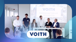 Best Practice: Diskussionsrunde über "Logistik: Von der individuellen Linie zur hohen Varianz: Materialversorgung als strategische Herausforderung", "TUM x Voith: Einfach effizient - Digitalisierung komplexer Prozesse im produzierenden Gewerbe" & "SFM Systems x Voith: Transparenz mit digitalen Shopfloor Management" bei Voith